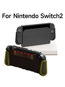 Compatible With Nintendo Switch 2 Protective Case, Gaming Accessories, All-In-One Hard Shell NS2 Console Case, Ergonomic Grip Design, Kickstand Supported, Joycon Controller Cover, Dockable, OLED Game Card Storage Box, Best Gift Compatible With Switch Players - Multicolor - View 7