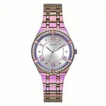 Guess Cosmo Diamonds Silberfarben Zifferblatt Serie Stahlarmband Uhr für Frauen - GW0033L2/GW0033L3/GW0033L4/GW0033L5/GW0033L6/GW0033L7/GW0033L8