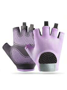 1 双无指健身手套，握力出色，轻便透气的健身手套，适合户外骑行、攀岩、健身房训练、跳绳和举重，款式多样的健身房配件，运动，健身房，家庭锻炼，女士健身手套，拳击手套，健身手套，健身手套，男士健身手套 - 粉色 - 查看 14