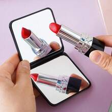 1个迷你化妆镜，便携式双面镜，手持式穿衣镜，价格实惠，适合情人节、旅行、旅行必备、房间装饰、情人节礼物、便宜货、房间、1美元商品、度假必备、女士礼物、卧室、情人节、99美分 - 隨機 - 查看 2