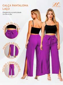 Swisz Women Pants - Rose Red - View 3