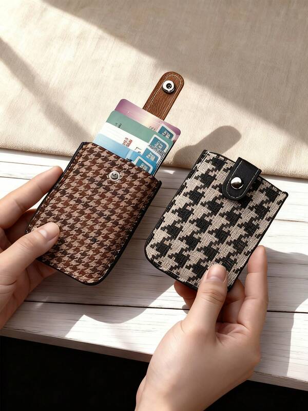 Multi-Card Slot Retractable ID Card Holder Wallet Large Capacity Compact & Ultra-Thin Card Case For Women Wallet Mini Wallet Purse Wallet Card Wallet Small Wallet For Men Coin Wallet