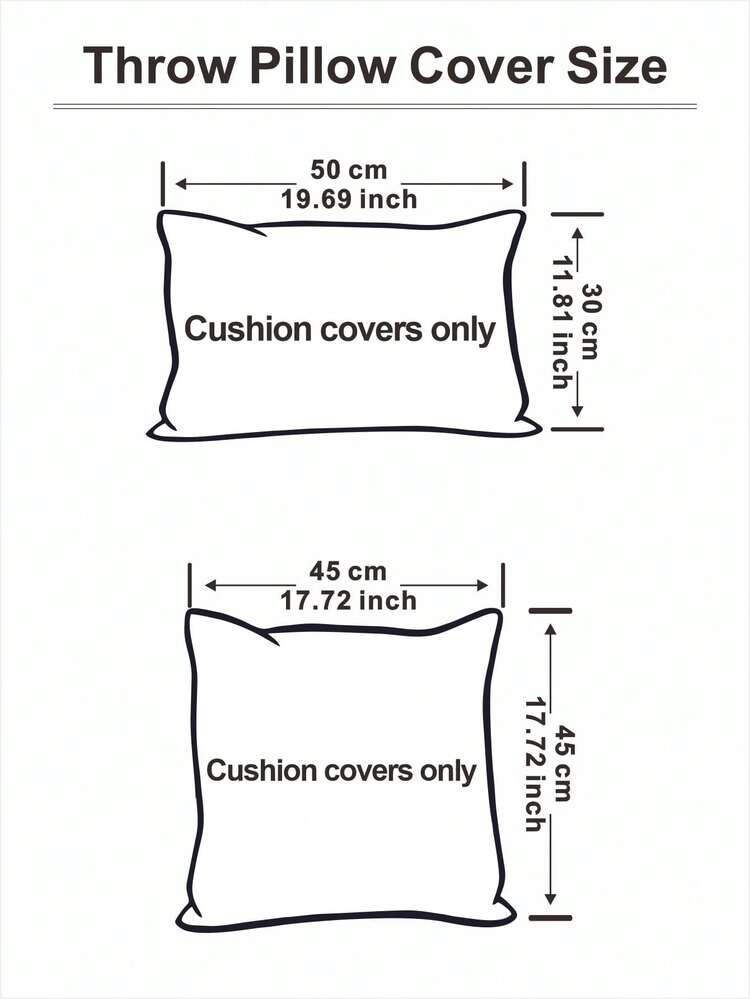 1pc Solid Pom Pom Cushion Cover Without Filler