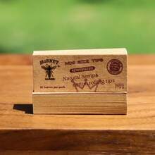 250个香烟过滤嘴 - 5包天然未精制带孔香烟过滤嘴，必备吸烟配件 - 摩卡棕 - 查看 12