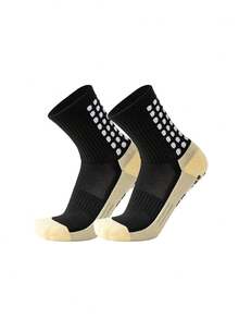 3 Pairs Men's Grip Soccer Crew Socks, Non-Slip Athletic Socks For Basketball, Football, Sports Christmas Thanksgiving New Years Holiday Gifts, Fal - Multicolor - View 8