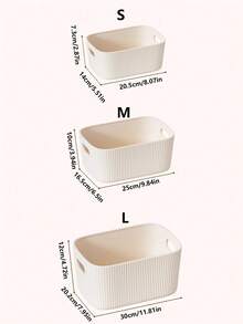 3 Piecesmultifunctional Storage Box - Suitable For Cosmetics, Snacks, Etc. -Durable Plastic Storage Rack, Used For Dressing Table Storage In Kitchens, Bathrooms, And Dormitory Bedrooms, Cosmetic Storage Boxes, Storage Boxes, Dressing Table Storage, Desktop Organizer, Drawer Organizer, Back To School Supplies, Used For Miscellaneous Storage, Stationery Storage, And Dormitory Essentials.