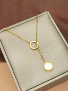 4 件/套女士 18K 镀金方形白色人造珍珠项链、手链、耳环套装 - 生日、母亲节、情人节、约会、舞会、婚礼季、波西米亚度假风格情人节礼物 - 彩色 - 查看 9