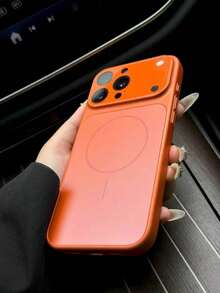 Frosted Magnetic Suction Large Window, Suitable For Apple 17promax Second Change 17 Xingyu Orange Mobile Phone Case, New Corning Glass Iphone16/15pro/Plus Ultra-Thin Anti-Drop Protective Case - 銀色 - 查看 6