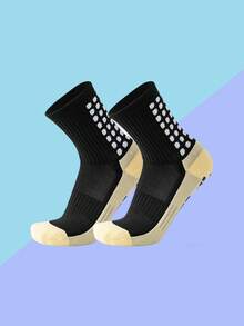 3 Pairs Men's Grip Soccer Crew Socks, Non-Slip Athletic Socks For Basketball, Football, Sports Christmas Thanksgiving New Years Holiday Gifts, Fal - Multicolor - View 5