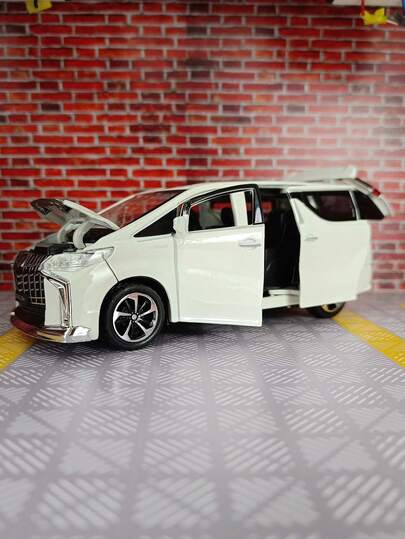 YCMODEL A Simulated Alloy Car Model Of A MPV Business Sedan, With A Body Made Of Zinc Alloy Material. On Both Sides Can Be Opened, And The Front Hood And Trunk Door Can Also Be Opened. It Is A Children's Toy Car With Simulated Sound And Lighting Functions. The Car Model Is Rich In Details, Finely Crafted, And Of Good Quality, Suitable For Collection And As A Birthday Gift For Children