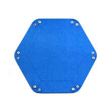 1PC Dice Tray Set Foldable Dice Trays Hexagon Dice Rolling Tray Felt Dice Holder For Dice Games Like RPG, And Other Table Games