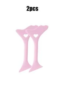 2025新款硅胶眼线眉毛修剪模具，眼线笔辅助工具，可重复使用的多功能眼妆套装，适用于女士眼线笔，眉笔，唇线，高性价比化妆工具，圣诞节，冬季，粉色，毕业典礼，生日，节日，夏季，秋季，秋季Y2K，时尚潮流，女士化妆， - 彩色 - 查看 7