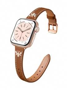 Compatible With Apple Mushroom Stud Watch Band - Rust Brown - View 9