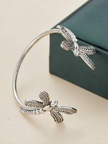 1 pièce Bracelet mode créatif vintage avec libellule, bijou parfait pour les femmes, cadeau idéal pour les amoureux et les amis - bracelet - Voir 2