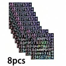 Nhãn dán chữ bằng vinyl chống thấm nước cho cốc, 8 nhãn dán chữ cái tên để cá nhân hóa tên và logo trên cốc, nhãn dán chữ cho bình nước dành cho người lớn và học sinh, cốc 40 30 oz, phụ kiện - 8 hình ảnh màu laser - Xem 9