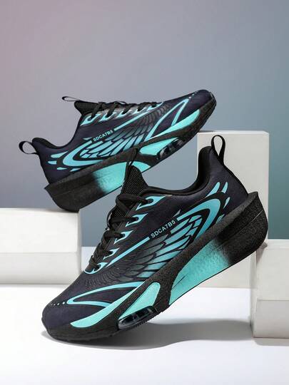 L.S.W.P 男士时尚运动鞋 - 轻便公路训练运动鞋，低帮设计，四季舒适，耐用减震鞋底，系带闭合，适合健身房、训练和日常穿着，休闲运动鞋 | 时尚跑鞋 | 透气面料鞋面，跑鞋