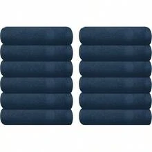 Ultra Soft 8-Piece Towel Set -% Ring Spun Cotton, 2 Oversized Bath Towels 27x54, 2 Hand Towels 16x28, 4 Wash Cloths 13x13 - Daily Use, Hotel & Spa - Olive Green, Luxury Towel Set - 礦物藍 - 查看 10