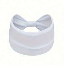 1pc Adjustable Elastic Exercise Headband, High Stretch Sports Sweatband, Breathable Absorbent Wide Band, Suitable For Pilates Workout, Solid Color Sports Hair Tie Headpiece Women Bandanas Winter Hair Accessories Winter Hair Bands Warm Head Wrap - Multicolor - View 20