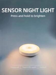 3 Pieces Of Warm White/Cold White Motion-Sensing Night Lights - Adjustable Brightness, Automatic On/Off, Perfect For Bedside, Staircases, Under Cabinets And Wardrobes, And Bedroom Night Lights - 白色 - 查看 12