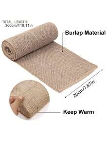 1 卷粗麻布卷黄麻布树套保护器冬季霜冻植物毯布屏障织物花园植物冬季户外树木灌木植物霜冻保护 - 彩色 - 查看 5