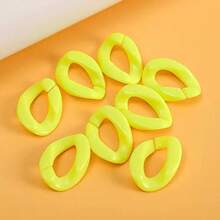 50 قطعة من وصلات السلسلة الاكريليكية بشكل قلب ودائرة مفتوحة لصنع المجوهرات DIY وإكسسوارات الهاتف، مناسبة لصنع هدايا للأصدقاء