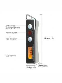 1pc Stainless Steel Kitchen Scale, High Precision 0.1g, Portable & Practical For Pet Food And Cooking, Detachable Spoon And Scale Body, Plastic Handle, Tableware Accessory, Battery Powered (Batteries Not Included) - Nhiều màu - Xem 11