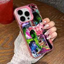 Custodia per telefono Fontaines DC Romance, cover in argento con stampa a colori, compatibile con 16, 15, 14, 13, 12, 11 Pro Max Plus, compatibile anche con Galaxy S17, S17 Pro, S17 Pro Max