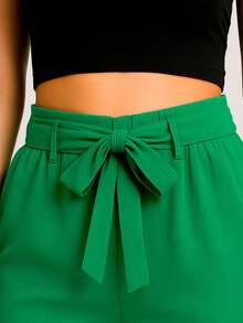 Swisz Women Pants - Màu xanh lá cây đậm - Xem 2