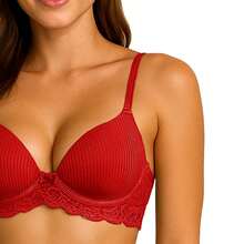 Conjunto Algodão Canelado Feminino Detalhes em Renda Modelagem Confortável Moda Íntima Alças Reguláveis - Verde Menta - Visão 6