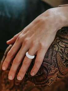 1 件男女通用嘻哈夸张全镶锆石戒指，小众高端指环 - 戒指 - 查看 3