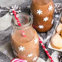 100 Christmas Series Paper Straws, Size 6x197mm, Serving As Christmas Decorations And Supplies For Cocktails, Coffee, And Other Beverages, Creating A Strong Christmas Atmosphere - Merry Christmas, Suitable For Various Christmas Parties, Gatherings, And Events - Mixed Colors - View 4