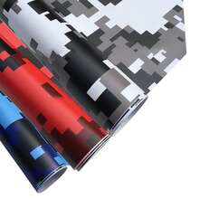 ملصق سيارة فينيل مقاوم للماء ذو نمط فسيفساء، بدون فقاعات وتحرير الهواء، ملصقات ديكورية للسيارة