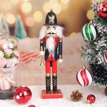 1pc, 30cm Christmas Nutcracker Figurine, Christmas Decor, Wooden Soldier Desktop Ornament, Nutcracker Decoration, Christmas Home Decor, Christmas Party Supplies, Wooden Christmas Tree Hanging Ornament, For Christmas Scene Decoration, Home Decor, Mall Decor, Outdoor Decor, Christmas Gift Set Christmas Decorations Room Decor Winter Christmas Decorations Home Christmas Gifts Christmas Decor - Multicolor - View 25