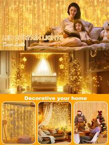 300/200/100 LED Lichterkette - USB betriebene vintage Fairy Vorhang Lichter, Wohnzimmer und Schlafzimmer Hängedekoration, Girlanden Lichter, Fernbedienung Beleuchtung, Mädchenzimmer, Schlafzimmerwand, Vitrine, Garten, Kupfermaterial