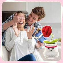 1. Exquisite Gift: The Lucky Rose Conveys Wonderful Wishes And Blessings. Its Charming Design Is Captivating. During Holidays, It Is An Excellent Choice To Gift To Family, Friends, Wives, Relatives, And Parents. - Multicolor - View 4