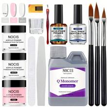 NOCIS Professional Acrylic Nail Set, Includes Monomer Liquid, Dehydrator, Acid-Free Base Coat, Nail Brush, Nail Mold, Mixing Palette And Gift Set - Multicolor - View 1