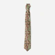 Vintage Printed Tie For Men And Women Hand-Tied Formal Casual Green Fun Floral Animal Tie - 005 - 查看 2