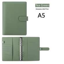 A5/A6 Size PU Leather 6-Ring Binder Notebook, 2026 Fashion Design, Personal Planner Cover, Magnetic Closure, Suitable For Office Workers, Students, Teachers, Journaling Enthusiasts, Business Professionals, Office, Study, Classroom, Commute, Home Desk, Schedule Planning, Note-Taking, Document Storage, Magnetic Closure To Prevent Page Loss