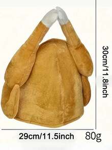1 Stück - Thanksgiving europäischer und amerikanischer Karneval Hühnerbein Hut Truthahn Hut Erwachsenen Hut, Stirnband, Weihnachtsparty Verkleidung Geschenk