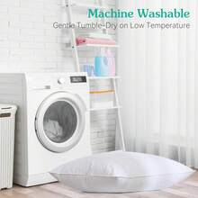 CAQQA Ultra Soft Pillow Set Of 2 (50x75 Cm) – Washable, Color Options, Decorative & Premium Quality For Home & Hotel - White - View 4