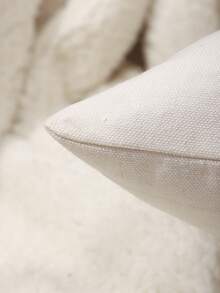 1 pieza Funda de almohada decorativa de Navidad de peluche, lienzo bordado con árbol de Navidad, decoración rústica para sala de estar, dormitorio, sofá, regalo navideño, verde