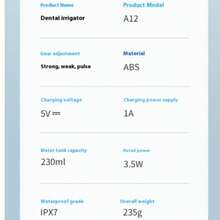 Wireless Electric Water Flosser Set, Comes With 4 Nozzle Heads - 360° Rotating Nozzle,And 3 Cleaning Modes USB Rechargeable, Lithium Battery, Suitable For Daily Teeth And Gum Cleaning, Unisex, Making It A Perfect Holiday Gift. Dental Cleaning Device - Multicolor - View 10