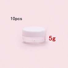 20/10/5/1件 5克透明塑料化妆品容器带盖眼影膏口红瓶化妆品样品罐旅行必需品 - 粉色 - 查看 13