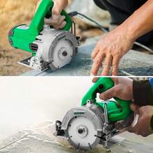 Anirona 1600W Sierra Circular Eléctrica Ranuradora Concreto, 12000RPM Juego De Sierra Circular Con Hoja De 4-1/2, 0-45 ° Ángulo De Corte Ajustable Para Cortar Madera,ármol, Azulejo de cerámica - 1 - Ver 5