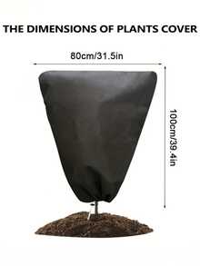 Cubierta de protección contra heladas para plantas, con cierre de cordón para asegurar un ajuste , adecuada para plantas de exterior, plantas en maceta, arbustos, herramientas de jardín y cuidado del césped, material de tela resistente - Multicolor - Ver 8