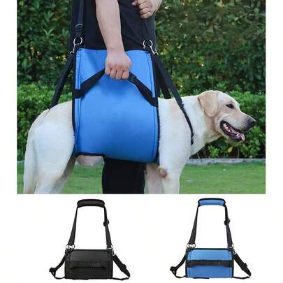 1Pc Dog Carry Sling, Emergency Backpack Pet Legs Support & Rehabilitation Dog Lift Harness For Nail Trimming,Assisted Walking, Dog Carrier For Senior Dogs Leg Problemsl, Up And Down Stairs(Black ,2XL)