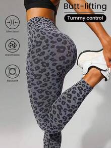 1 件高腰纯色瑜伽紧身裤，适合徒步旅行、户外活动、运动和休闲穿着