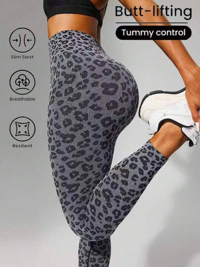 1pc High Waist Solid Color Yoga Leggings, Suitable For Hiking, Outdoor Activities, Sports And Casual Wear