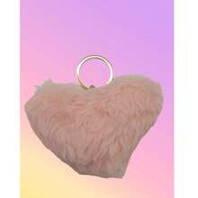 Cute Heart-Shaped Pom Pom Pendant, Adorable Plush Keychain Bag Charm, Multifunctional Decorative Gift, Girly Christmas Present - Holiday Atmosphere - Sweet Scene - Multicolor - View 9