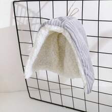 1 件鹦鹉防风保暖羊毛环绕式鸟巢床，舒适毛绒虎纹鸟披风悬挂式睡眠小屋，适合秋冬季鸟类（不含支架）